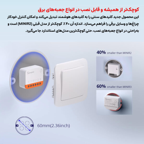 رله سوئیچ هوشمند سونوف مدل MINIR4