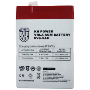 باتری UPS با ولتاژ 6 ولت و شدت جریان 4.5 آمپرساعت کا اچ پاور مدل KH 6-4.5