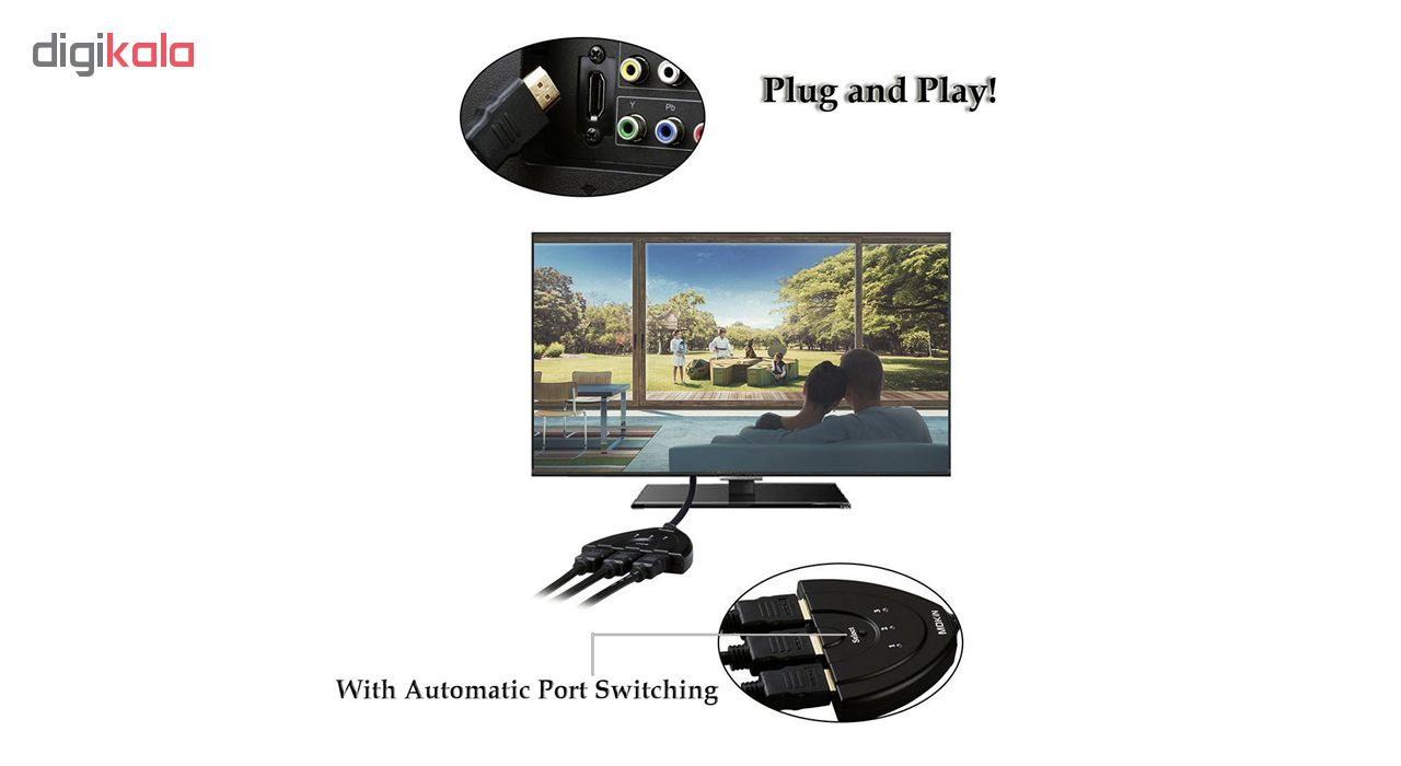 سوییچ 3 به 1 HDMI مدل 3D-01