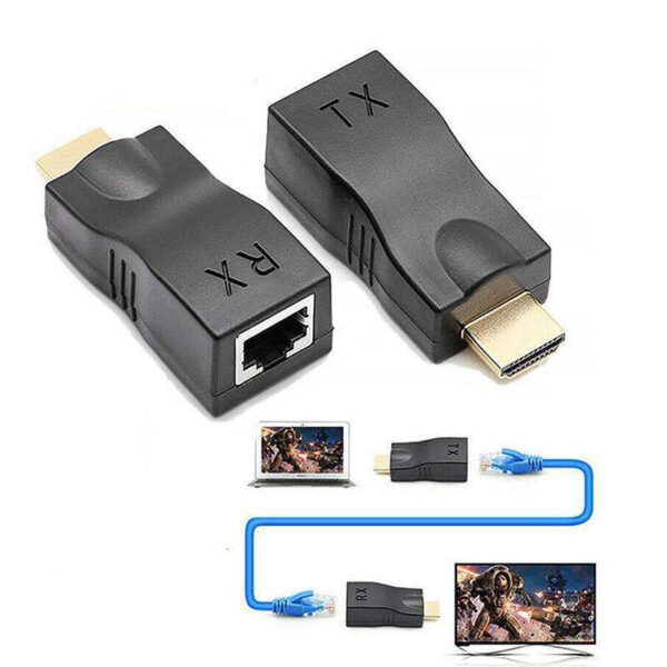 مبدل افزایش طول HDMI  تحت شبکه  مدل 1080P
