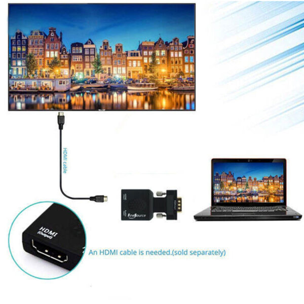 مبدل VGA به HDMI مدل HS