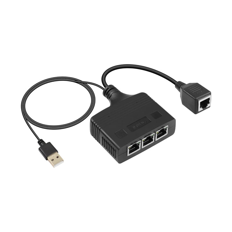 آداپتور شبکه 1 به 3 گیگابات مدل RJ45-s