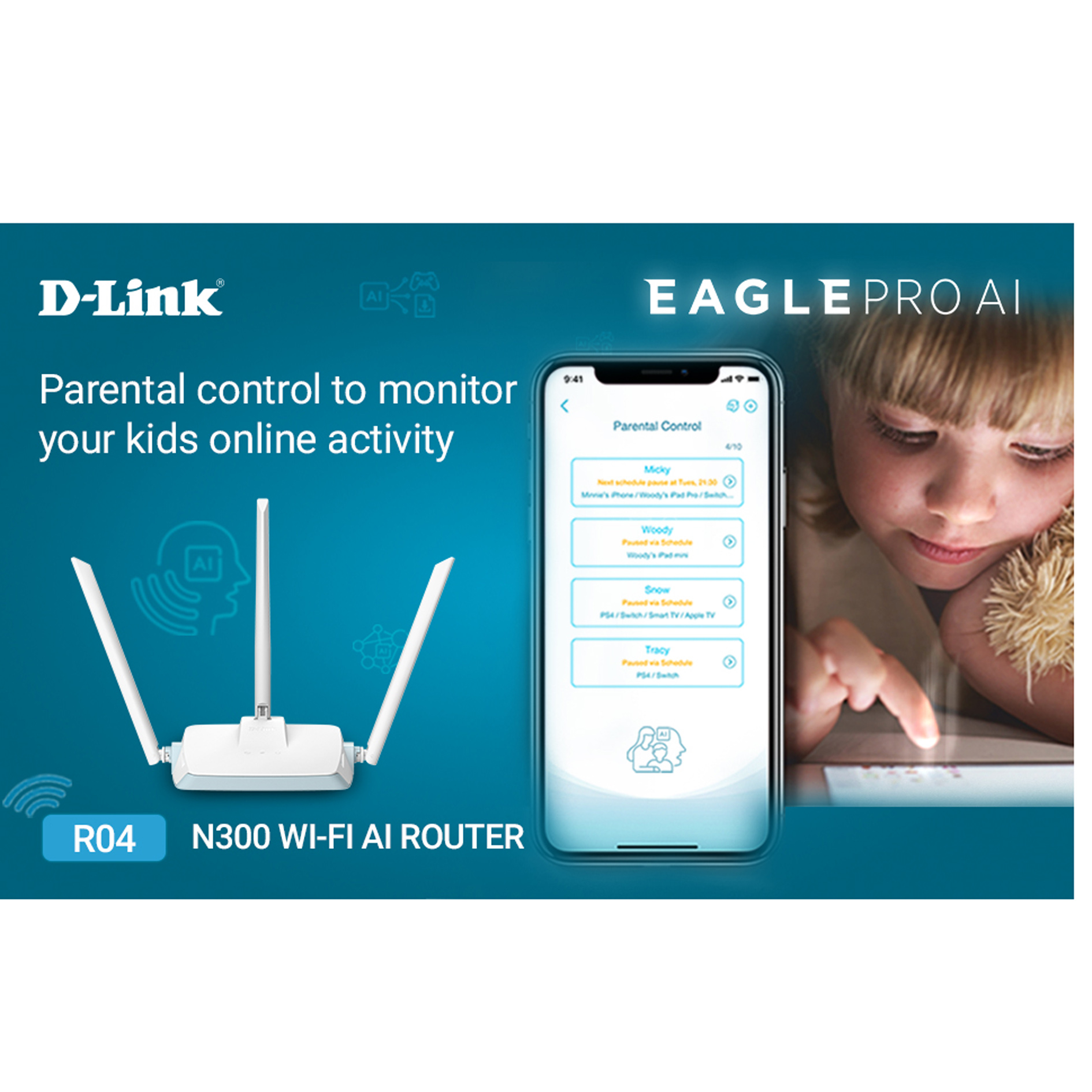 اکسس پوینت و گسترش دهنده محدوده بیسیم دی-لینک مدل SMART 3in1