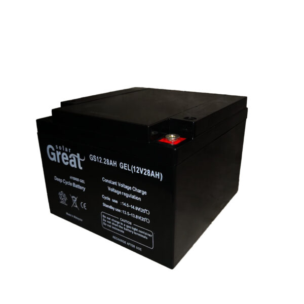 باتری UPS 12 ولت 28 آمپرساعت گریت سولار مدل GS12.28AH